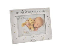 My First Grandchild Teddy Photo Frame