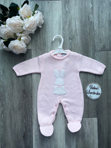 Pink Bunny Babygrow