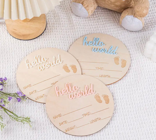 Baby Wooden Milestone Cards