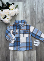 Blue Chequered Shacket