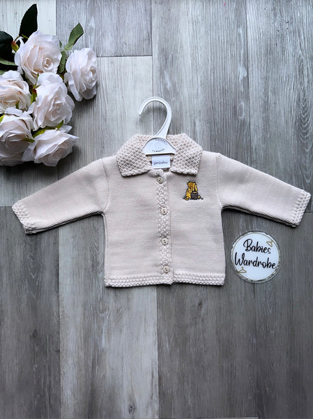 Beige Winnie The Pooh Cardigan