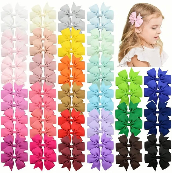 Bow Hair Clips (5 for £2.49)