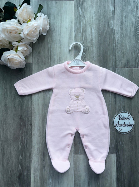 Pink Bear Babygrow