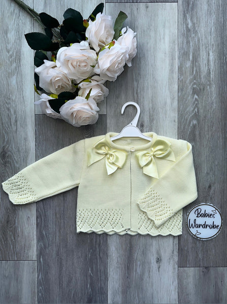 Lemon Bow Spanish Cardigan