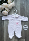 White & Pink Premature Rainbow Babygrow