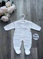 White Bunny Babygrow