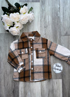 Brown Chequered Shacket